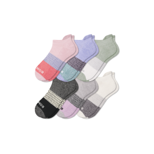 Women's Tri-Block Ankle Sock 6-Pack