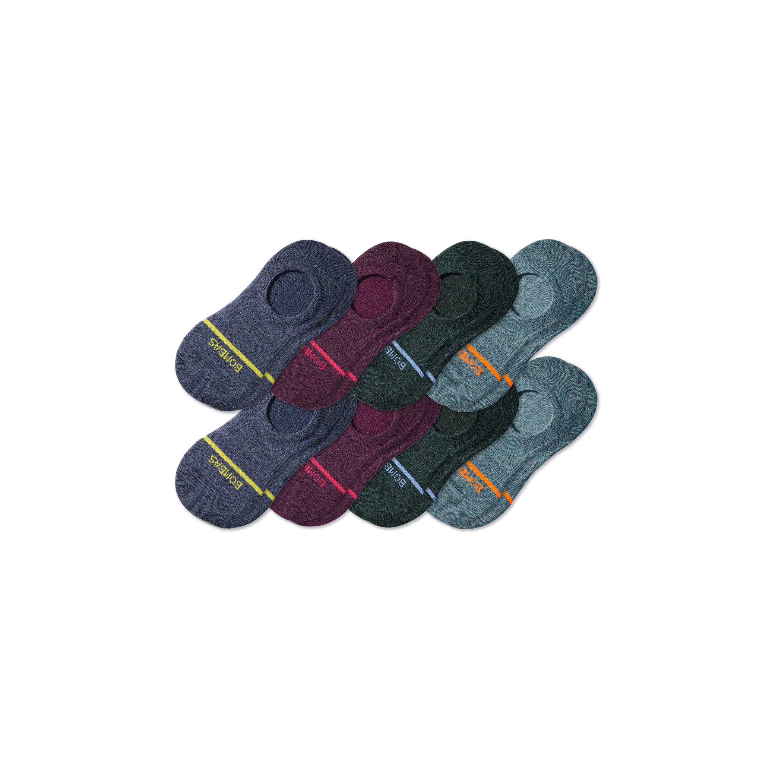 Men's Lightweight Merino Wool Blend No Show Sock 8-Pack - Image 25