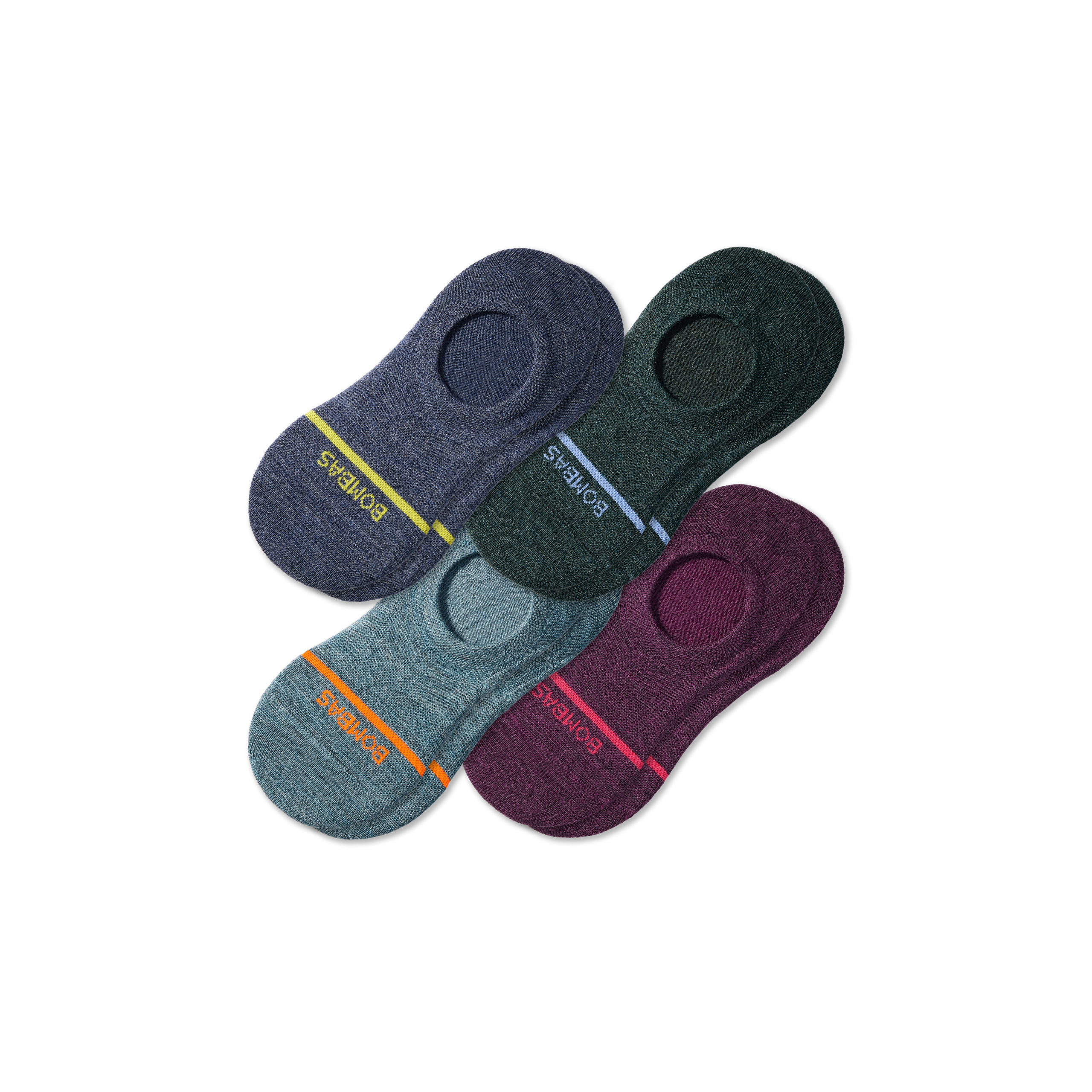 Men's Lightweight Merino Wool Blend No Show Sock 4-Pack - Image 21