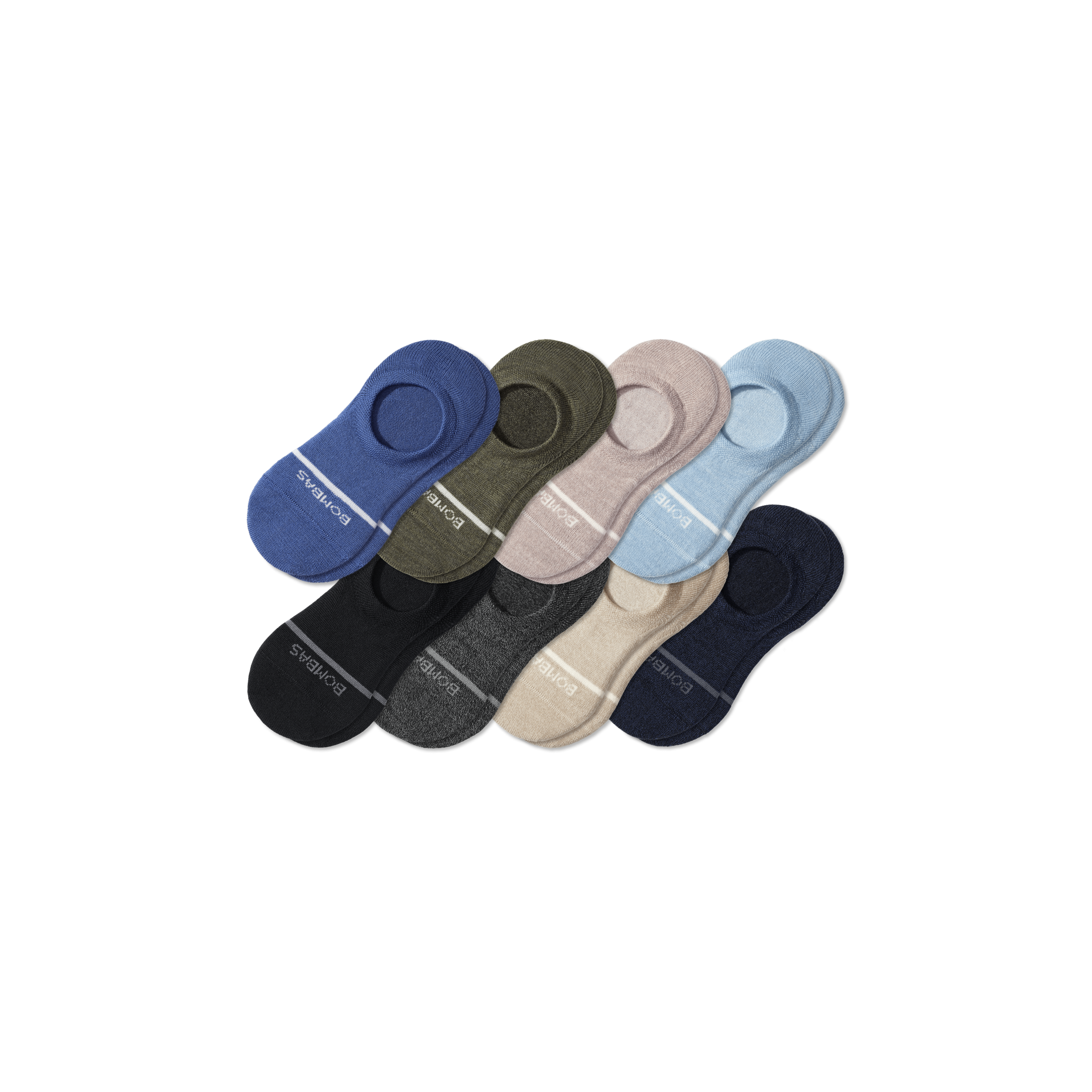 Men's Lightweight Merino Wool Blend No Show Sock 8-Pack - Image 20